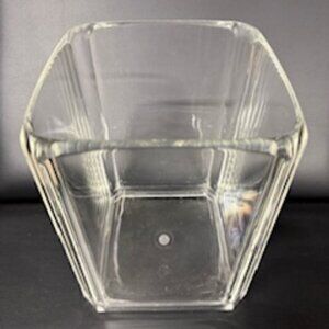 "CB" Clear Acrylic Waste Basket